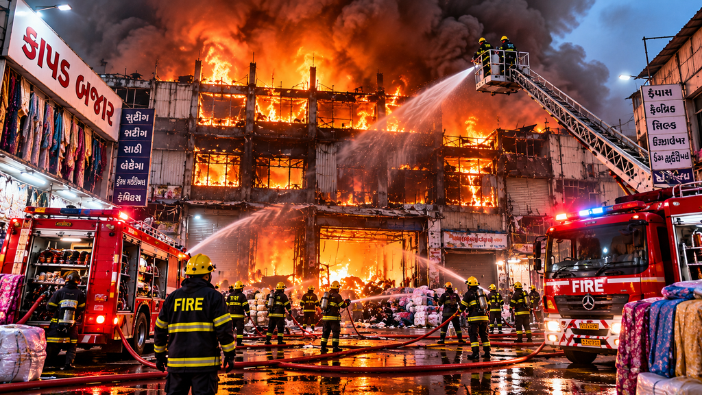 Surat Textile Market Fire