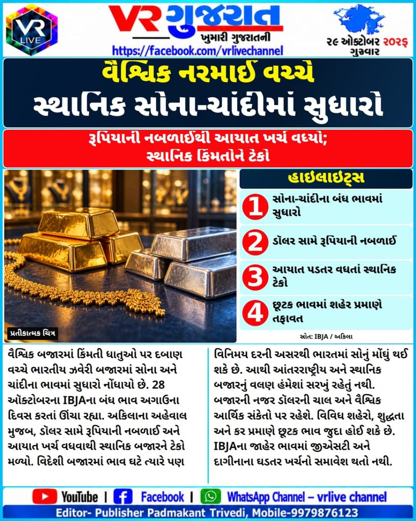 Gold and Silver Prices Improve
