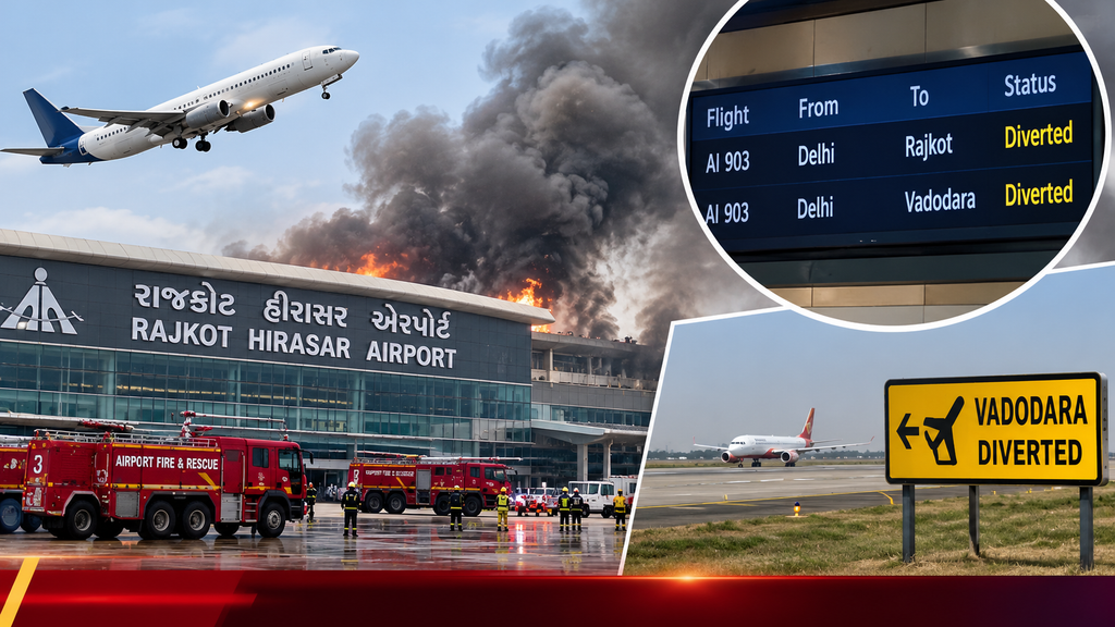 Delhi–Rajkot Flight Diverted